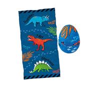 moses 40214 Serviette Magique, Jolie, en Forme d'œuf de Dinosaure, pour Les Anniversaires d'enfants, 100% Coton, Multicolore