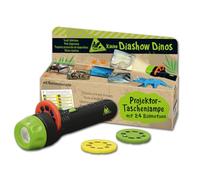 moses 40236 Mini Lampe de Poche pour Enfants avec 24 Images de Dinosaures et aperçu du nom