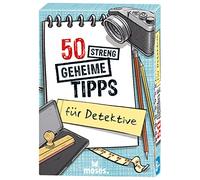 Moses. 50 astuces Secrets pour détectives, activité des Enfants, Jeu de Cartes.