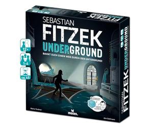 moses 90179 - Ebastian Sebastian Underground - Jeu de Thriller 3D - Auteur - Jeu de société coopératif de Marco Teubner - avec atmosphère Fitzek-Thriller - Noir