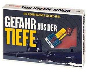 moses. 90389 Danger de la Profondeur - Un Jeu coopératif, Escape dans Une atmosphère coopérative, Exit Game pour Les aimants Secrets avancés à partir de 14 Ans, Multicolore