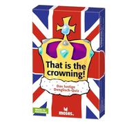 moses 90613 That is The Crowning-Denglisch Quiz avec 75 Phrases, Le Jeu de Cartes Amusant et éducatif pour Toute la Famille, Jaune