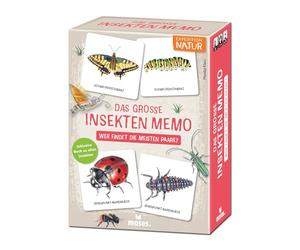 moses 9887 Expedition Nature Le Grand Insecte Qui Trouve Le Plus de Couples Le Jeu de mémo spécial avec Effet Aha avec Livre de Non-Fiction avec Lettres et informations sur Les 30 Animaux, Jaune