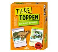 Moses. Animaux Toppen - Jeu de Point d'atout avec 180 Cartes d'animaux, pour Enfants à partir de 8 Ans, 2 à 5 Joueurs, avec des Photos d'animaux passionnantes et des Faits scientifiques, Environ 30