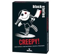moses. Black Stories Creepy! - 50 énigmes avec des Cas sur Les effrayants, Les fantômes, la Chair de Poule, Jeu de Cartes de Crime avec Variante de Jeu et jetons de Points, Jeu d'énigmes pour
