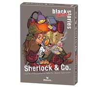 moses. Black Stories Junior Sherlock & Co. 50 Puzzles avec Cas Secrets pour Petits détectives, Jeu de Cartes avec Variante de Jeu et jetons de Points, pour Enfants à partir de 8 Ans