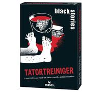 moses. Black Stories - Nettoyant Scène de Crime - 50 Puzzles Autour de Maden & Loichenschmatze, Jeu de Cartes Krimi avec Variantes de Jeu et Points, Jeu de Puzzle avec Cas de Thomas Kundt