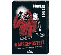 Moses. Black Stories #Publié ! - 50 Cas réels Autour des failles sur Les réseaux Sociaux, Jeu d'énigmes avec véritables Affaires criminelles et Crimes, Jeu de Cartes pour Adolescents et Adultes à