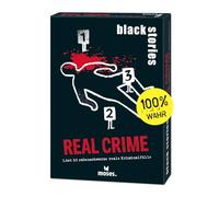 moses. Black Stories Real Crime - 50 énigmes sur Les Affaires criminelles réelles, Jeu de Cartes de Crime avec Variante de Jeu et jetons de Points, Jeu d'énigmes pour Adolescents et Adultes
