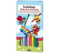 Moses crayons avec gomme 12 pièces 19 cm Multicolore G