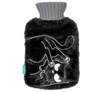moses. Ed the Cat Bouillotte en peluche avec housse - Bouillotte avec housse douce en forme de chat coquin, 700 ml, idée cadeau pour les fans de chats