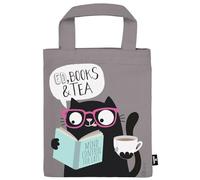 Moses. Ed The Cat Sac de lecture en tissu pour livres de chats, emballage cadeau, 100% coton, environ 20 × 24 cm, couverture de livre réutilisable