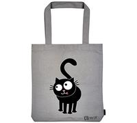 moses Ed The Cat Sac de Shopping en Tissu 100% Coton avec Fond pour Courses, Bureau ou université, 39 x 42 cm, Multicolore, 42, Like Mich