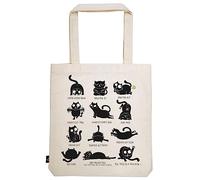 moses Ed, the Cat Shopper Cat Yoga | Dimensions : 42 x 39 x 3 cm | 100% coton | Sac pour le shopping