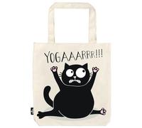 moses. Ed, the Cat Shopper Cat Yoga Sac en tissu 100% coton Motif chat amusant 39 x 42 cm