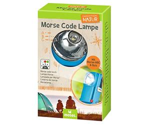 moses. Expedition 9840 Natur Morse Code Lampe de poche pour enfant avec ABC Morse & Quiz Lampe d'extérieur avec 3 modes de couleur, idéale pour les excursions, la randonnée, la pêche, le camping et