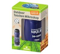 moses. Expedition Natur Outdoor-Taschen-Mikroskop - tragbares Mikroskop für Kinder mit 50-250x Vergrößerung, LED-Licht, Kompakt und Leicht, Perfekt für Outdoor-Entdeckungen
