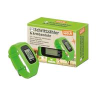 Moses. Expedition Natur Podomètre 2 en 1 pour Enfant avec Affichage de l'heure, de la Distance et des Calories Bracelet en Silicone réglable pour Enfants