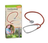 moses. Expedition Stéthoscope naturel pour enfants, appareil d'écoute fonctionnel pour les sons de la nature, de la respiration et du cœur, stéthoscope pour enfants de haute qualité avec revêtement en