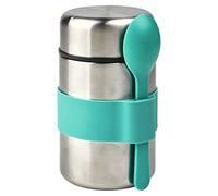 moses. Fernweh 82496 Récipient Isotherme pour Aliments - Récipient de Conservation au Chaud en Acier Inoxydable Turquoise avec cuillère, récipient Isotherme de 400 ML