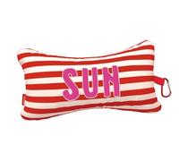 moses. Fernweh Mini Coussin de Lecture Sun - Coussin de Nuque pour Voyage avec Mousqueton Pratique, Coussin Compact pour Voiture, Avion et Plage, Coussin de Voyage Ergonomique avec Design Estival