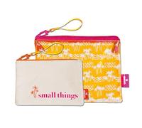 moses. Fernweh Small Things Lot de 2 Sacs - Transparents et Opaques, imperméables, Orange Fluo, organisateurs de Voyage Pratiques, sans PVC