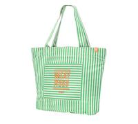 moses. Fernweh Vacay Mood Sac de transport XL à rayures 100% coton 40 cm pour vos vacances à la plage ou le shopping, avec fond et compartiment extérieur, multicolore, Contemporain