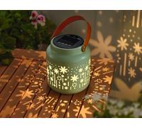 moses. Feuille & Fleur Lumière Solaire Magie Ombre - Lampe solaire pour jardin, terrasse ou balcon, avec projection de lumière, panneau solaire amovible et lumière LED, également utilisable comme