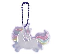 Moses Glimmis Reflektor Einhorn | Beidseitig reflektierend Réflecteur Enfant, Mehrfarbig, Taille Unique