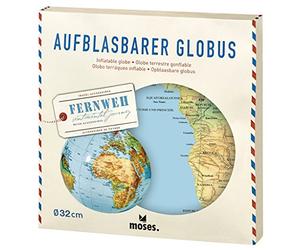 Moses Globe Gonflable Fernweh 82326 - Carte du Monde