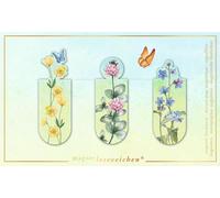 moses. libri_x Marque-page magnétique prairie fleurie - Marqueur de page pratique au design floral, idéal pour les fans de livres et les amateurs de jardin