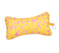 moses. libri_x Mini Coussin de Lecture Flowers - Coussin de Nuque pour Voyage avec Mousqueton Pratique, Coussin Compact pour Voiture, Avion et Plage, Coussin de Voyage avec Design Ergonomique