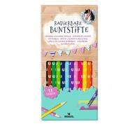 moses. Lot de 12 crayons de couleur effaçables en forme de chevaux - Parfaits pour les enfants - Pour la peinture, le bricolage et la créativité - Pour la maternelle, les anniversaires d'enfants ou