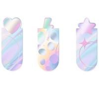 moses. Lot de 3 marque-pages magnétiques Cosmic - Marqueurs de page pratiques au design galactique - Avec effet métallique - Pour les fans de New Adult