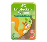 Moses. Lot de 50 Cartes explorateurs - Jeux de Recherche dans la Nature - Jeu de Cartes avec tâches à Rechercher et à découvrir, Illustrations et textes adaptés aux Enfants, pour Les familles, dans