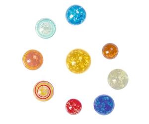 Moses. Lot de 9 Billes phosphorescentes en Verre pour Enfants - Jeu de 9 Billes phosphorescentes en Verre - Jeu d'intérieur et d'extérieur - Cadeau d'anniversaire d'enfant - Pâques - Calendrier de