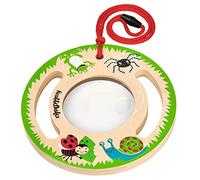 moses. Loupe Coccinelle XXL, loupe d'extérieur en Bois, à Suspendre, avec Champ de Vision Extra Large, pour Les Tout-Petits à partir de 2 Ans