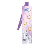 moses. Marque-page avec ruban - Marque-page avec motif de cheval et finition feuille d'or - Accessoire de livre pratique pour les fans de chevaux