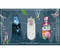 moses. Marque-page magnétique Mystic Night - Marqueur de page pratique au design sombre avec finition métallique, idéal pour les fans de livres