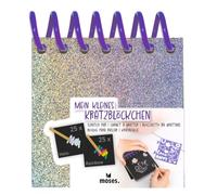 moses. Mon petit bloc à gratter cheval - 50 images à gratter avec pochoir | 25 pages arc-en-ciel et 25 pages hologrammes pour des œuvres d'art étincelantes