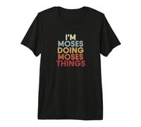Moses Name Moses Personalized Name First Given T-Shirt Haut de Gamme