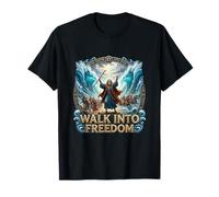 Moses Parting The Red Sea Epic Passover Graphique Vintage T-Shirt