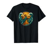 Moses Parts The Red Sea Vitrail icône T-Shirt