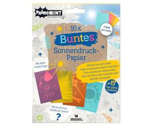 moses. PhänoMINT Papier d'impression Solaire coloré - Jouet d'expérimentation pour Enfants à partir de 6 Ans pour Une Conception créative avec la lumière du Soleil, l'ombre et l'eau