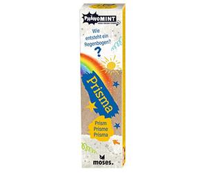 Moses. Prisme de phénomène Mint - Jouet d'expérimentation pour Enfants - Prisme en Verre pour réfraction de la lumière dans de Superbes Couleurs Arc-en-Ciel