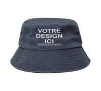 MOSGDBV Bob Personnalisable Chapeau Personnalisé Homme Femme - Créez Votre Propre Bob avec Logo, Texte ou Image Chapeau Soleil- Cadeau Drôle pour Plage et Vacances