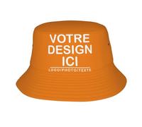 MOSGDBV Bob Personnalisable Chapeau Personnalisé Homme Femme - Créez Votre Propre Bob avec Logo, Texte ou Image Chapeau Soleil- Cadeau Drôle pour Plage et Vacances
