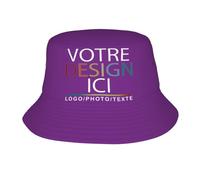 MOSGDBV Chapeau Personnalisable Bob Personnalisé de Randonnée et Voyage - Créez Un Bob Unique avec Votre Logo Chapeau Homme Soleil- Cadeau Original pour Plein Air