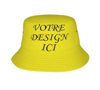 MOSGDBV Chapeau personnalisé Bob Personnalisable de Plage et Été - Ajoutez Un Logo ou Texte -Chapeau bob Idée Cadeau Drôle pour Amis et Famille