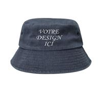 MOSGDBV Chapeau personnalisé Bob Personnalisable de Plage et Été - Ajoutez Un Logo ou Texte -Chapeau bob Idée Cadeau Drôle pour Amis et Famille